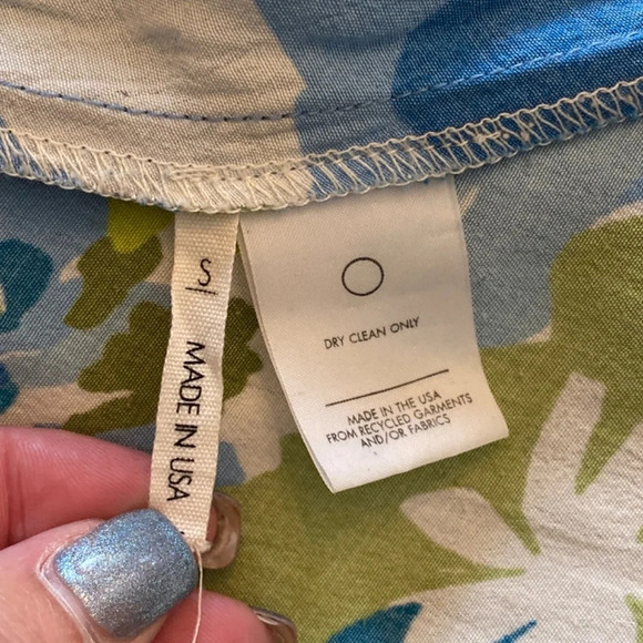 Reformation x camille Rowe Nevada Floral Mini Dress blue green 33779 - Picture 9 of 11